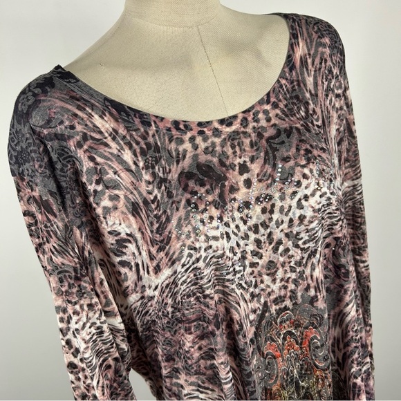 Y2K Women's Animal Print Top XXXL - Picture 5 of 11